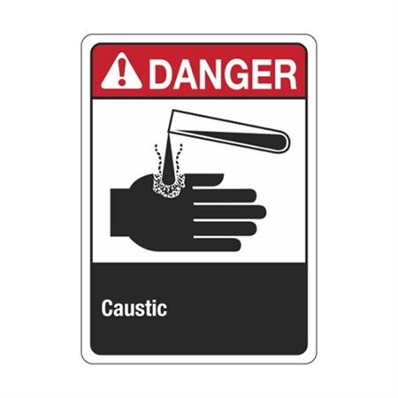 Danger Caustic Sign